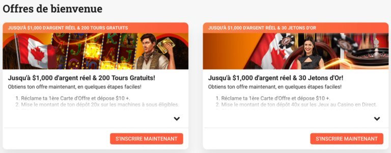 Canada - meilleur instadebit casino
